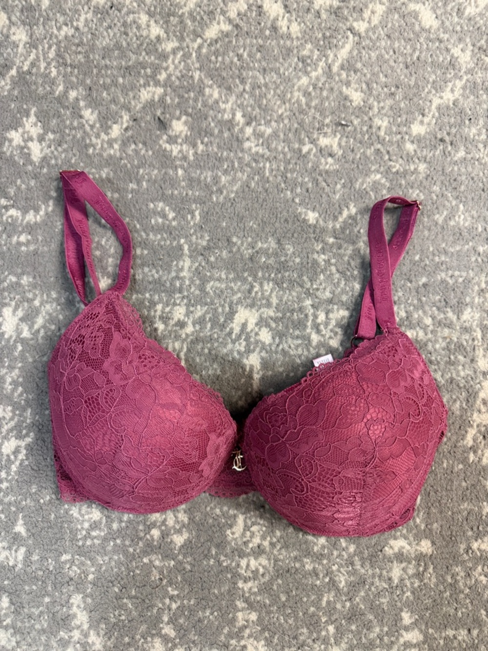 Juicy Couture Burgundy Lace Underwire Bra